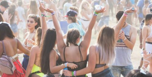 wild concert goers