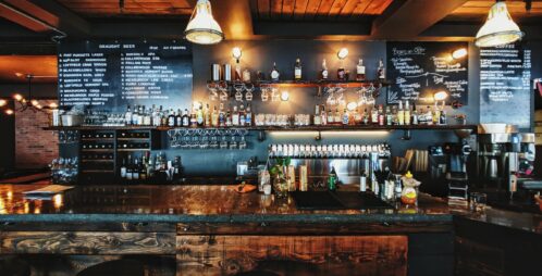 rustic looking bar