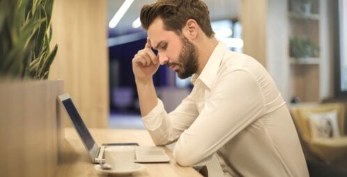 frustrating office man