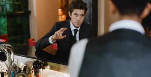 customer order at bar